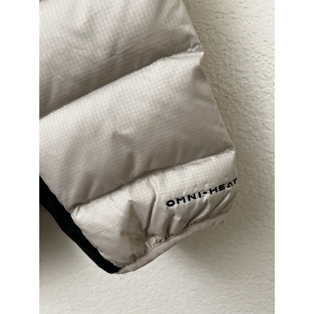 Men's Columbia Autumn Park Down Jacket Omni-Heat Beige Black Winter Size XXL - Picture 3 of 12